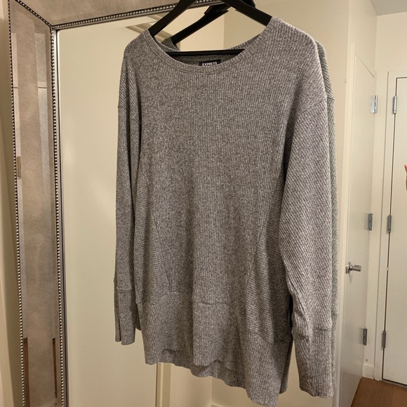 Express Tops - Express Ribbed Knit Top